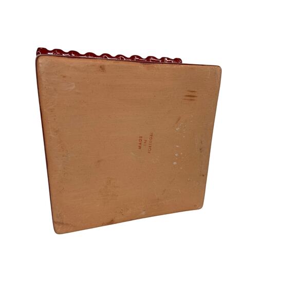 House Ceramic Pottery Redware Votive Candle Lantern Holder - Picture 6 of 9